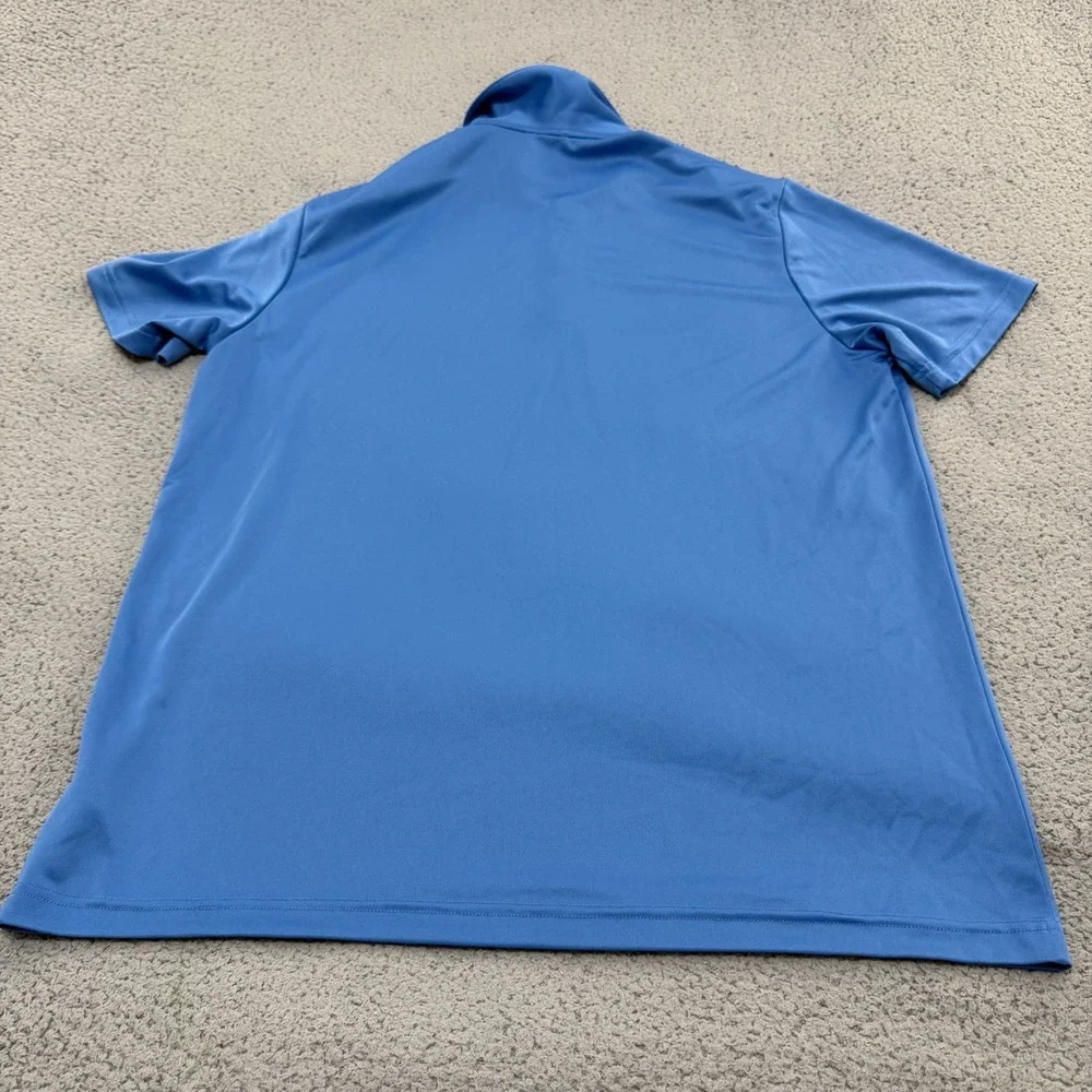Adidas Primegreen Polo Shirt Mens XL Blue Graphic Print Short Sleeve Golf